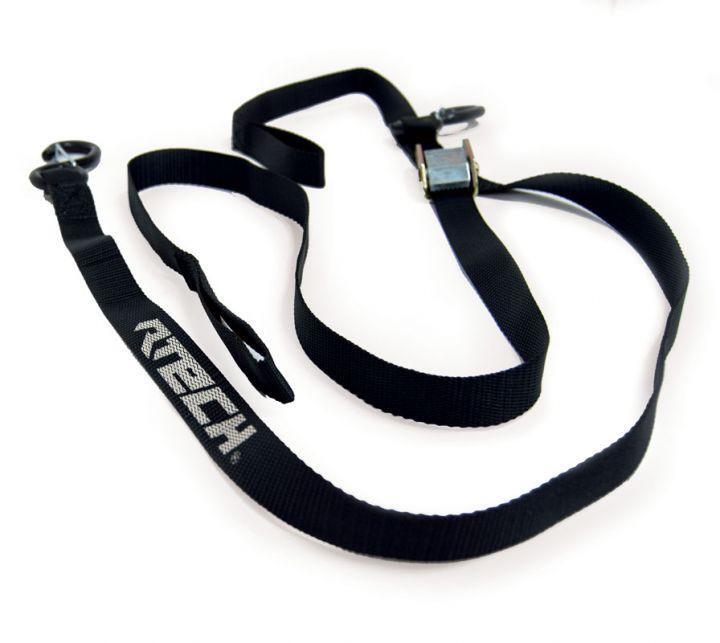 RACETECH SPANBANDEN MET SAFETY LOCK ZWART 25MM