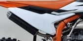 KTM SX 65 SET ZIJPANELEN / NUMMERBORDEN LINKS + RECHTS WIT 2024 - 2026 NIEUW