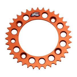 KTM SX 50 RENTHAL ACHTERTANDWIEL ALU ORANJE 40 TANDS 2014 - 2025