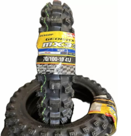 KTM SX 50 / HUSQVARNA TC 50 / GASGAS MC 50 DUNLOP GEOMAX MX53 ACHTERBAND 70/100/10 NIEUW