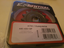 KTM SX 65 / HUSQVARNA TC 65 / GASGAS MC 65 RENTHAL VOORTANDWIEL 14 TANDS 1998 - 2023