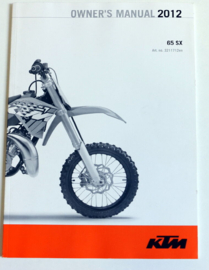 KTM SX 65 HANDLEIDING MODELJAAR 2012 ENGELS