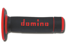 DOMINO CROSS WAFFEL X-TREME GRIPS ZWART / ROOD