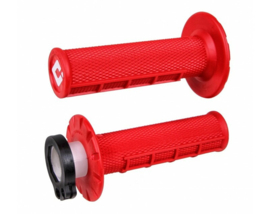 KTM / HUSQVARNA / GASGAS ODI V2 LOCK ON HALF WAFFLE HANDVAT SET ROOD