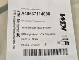 KTM SX 65 / HUSQVARNA TC 65 / GAS GAS MC 65 SLANG POWERVALVE 2024 - 2025 NIEUW