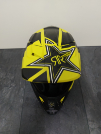 FOX V1 ROCKSTAR ADULT HELMET  MET MIPS BRAIN PROTECTED SYSTEM MAAT S 54-56 CM GEEL/ZWART GEBRUIKT