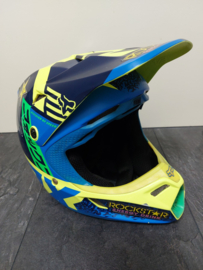 FOX V3  YOUTH DIVIZION HELMET MET MIPS BRAIN PROTECTED SYSTEM MAAT YL 51-52 CM  BLAUW / GROEN   GEBRUIKT