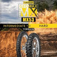 KTM SX 50 / HUSQVARNA TC 50 / GASGAS MC 50 DUNLOP GEOMAX MX53 ACHTERBAND 70/100/10 NIEUW