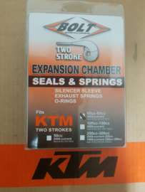 KTM SX 65 / HUSQVARNA TC 65 / GASGAS MC 65 COMPLETE BOLT UITLAAT AFDICHTSET ALLE BOUWJAREN