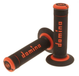 KTM / DOMINO WAFFEL X-TREME GRIPS ALLE MODELLEN / ALLE BOUWJAREN ZWART / ORANJE