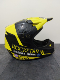 FOX V1 ROCKSTAR ADULT HELMET  MET MIPS BRAIN PROTECTED SYSTEM MAAT S 54-56 CM GEEL/ZWART GEBRUIKT