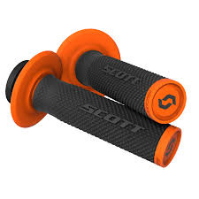 KTM SCOTT LOCK ON HANDVAT SET ZWART / ORANJE