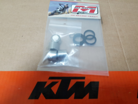 KTM SX 65 / HUSQVARNA TC 65 / GASGAS MC 65 MINO RVS  REMZUIGER REPARATIE SET ACHTERREM 2009-2022