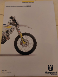 HUSQVARNA FE 350 HANDLEIDING 2019 NEDERLANDS