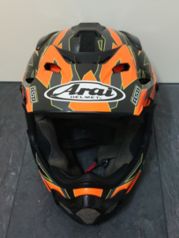 ARAI VX PRO 4 DAZZLE HELM S 56 CM ZWART / ORANJE GEBRUIKT