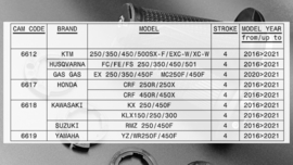 DOMINO D-LOCK ON HANDVATTEN  KTM / HUSQVARNA / GASGAS  BLAUW ALLEEN VOOR 4 TAKT