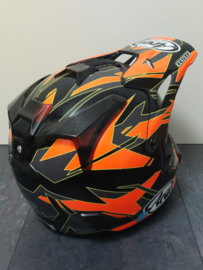 ARAI VX PRO 4 DAZZLE HELM S 56 CM ZWART / ORANJE GEBRUIKT