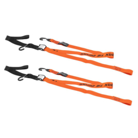 RACETECH WORX SPANBANDEN MET SAFETY LOCK ORANJE 38MM / 550 KG