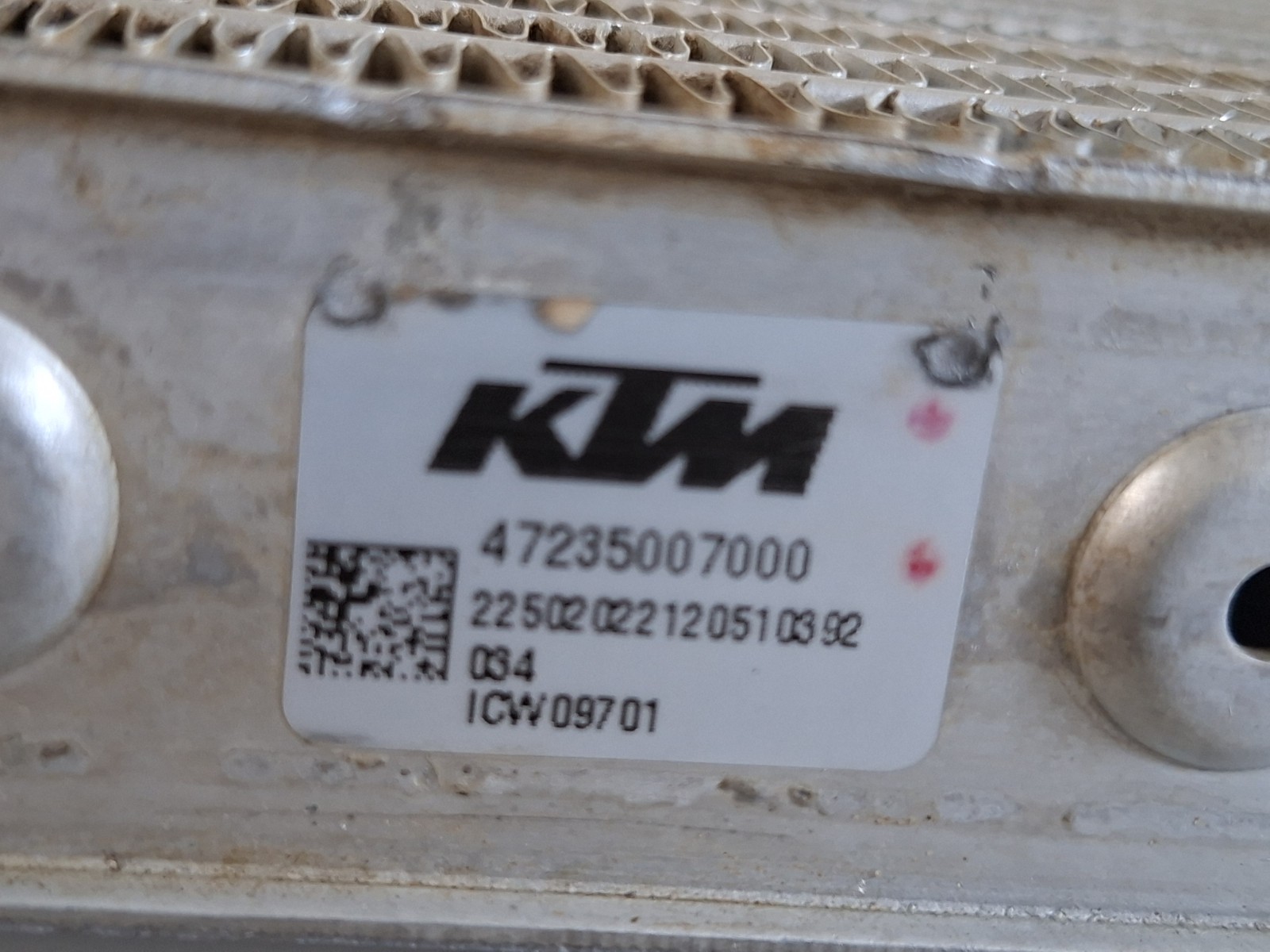 KTM SX 85 / HUSQVARNA TC 85 / GASGAS MC 85 RADIATEUR LINKS 2018-2024 GEBRUIKT