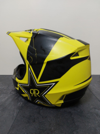 FOX V1 ROCKSTAR ADULT HELMET  MET MIPS BRAIN PROTECTED SYSTEM MAAT S 54-56 CM GEEL/ZWART GEBRUIKT