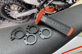KTM SCOTT LOCK ON HANDVAT SET ZWART / ORANJE