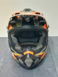 ARAI VX PRO 4 DAZZLE HELM S 56 CM ZWART / ORANJE GEBRUIKT