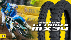KTM SX 50 / HUSQVARNA TC 50 / GASGAS MC 50 DUNLOP GEOMAX MX34 ACHTERBAND 70/100/10 NIEUW