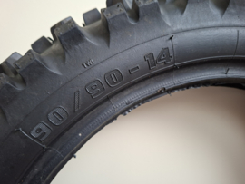 KTM SX 65 / HUSQVARNA TC 65 / GASGAS MC 65 MITAS  PITCROSS C21 STONE KING DIKKE VOORBAND 90-90-14 GEBRUIKT