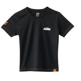 KTM RACING KINDER T-SHIRT ZWART MAAT 104/XXS NIEUW