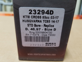 KTM SX 85  / HUSQVARNA TC 85 / GASGASG MC 85 VERTEX ZUIGER MAAT D 46,97 BJ 2003 - 2024
