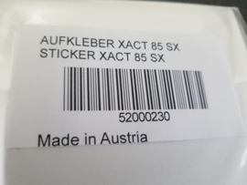 KTM SX 85 / HUSQVARNA TC 85 SCHOKBREKER WARNING STICKER  XACT 2020 - 2021