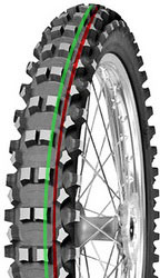 KTM SX 50 / HUSQVARNA TC 50 / GASGAS MC 50 MITAS TERRA FORCE MH VOORBAND  60/100/12 NIEUW!