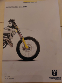 HUSQVARNA TC 125 HANDLEIDING 2019 ENGELS