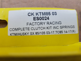 KTM SX 85 / HUSQVARNA TC 85 APICO FACTORY RACING COMPLETE SET KOPPELINGSPLATEN 2003-2017