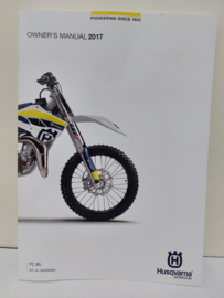 HUSQVARNA TC 85 HANDLEIDING MODELJAAR 2017 ENGELS