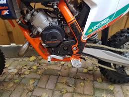 KTM SX 65/ HUSQVARNA TC 65 / GASGAS MC65 ACERBIS X-GRIP FRAME BESCHERMERS ZWART/ORANJE 2009-2023