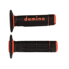 KTM / DOMINO WAFFEL X-TREME GRIPS ALLE MODELLEN / ALLE BOUWJAREN ZWART / ORANJE