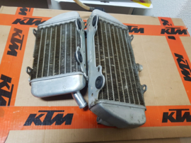KTM SX 85 / HUSQVARNA TC 85 SET ORIGINELE RADIATEURS 2013-2017 GEBRUIKT
