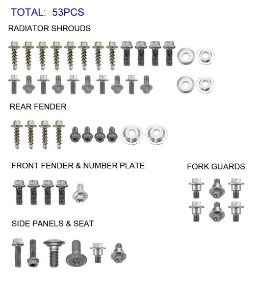 KTM / HUSQVARNA / GASGAS TMV PLASTIC FASTENER BOLTS KIT
