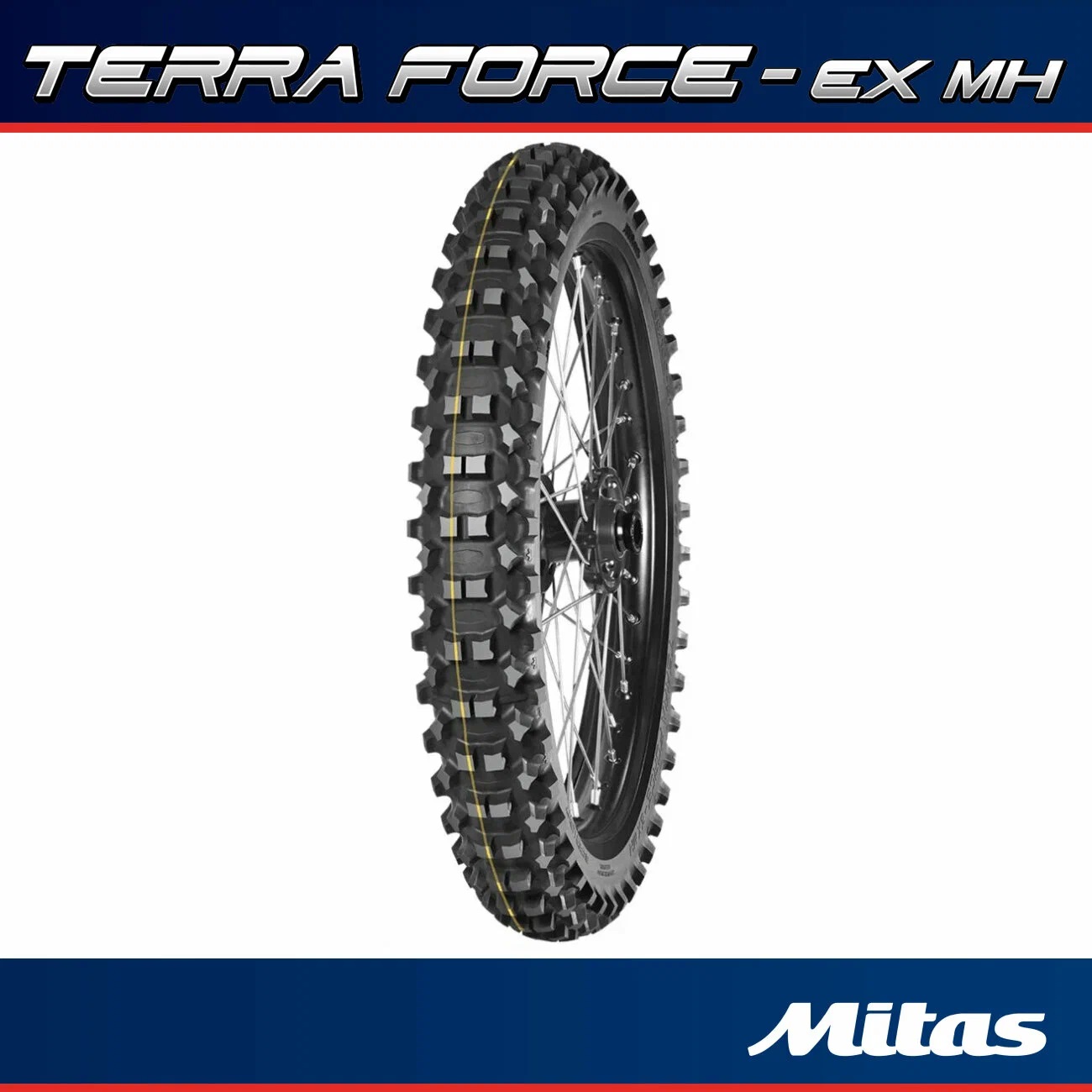 KTM SX 85 / HUSQVARNA TC 85 / GASGAS VOORBAND MITAS TERRA FORCE EX-MH SUPER YELLOW  70/100/19