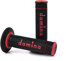 DOMINO CROSS WAFFEL X-TREME GRIPS ZWART / ROOD