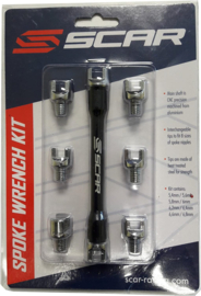 SCAR SPAAKSLEUTEL 5.4 - 6.8 MM ZWART