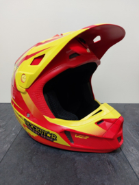 FOX V2 IMPERIAL ADULT HELMET MET MIPS BRAIN PROTECTED SYSTEM MAAT XS 52-54 CM ROOD / GEEL NIEUW