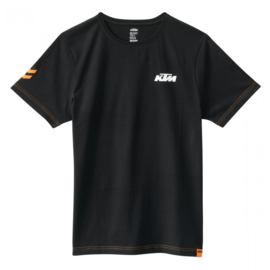 KTM RACING KINDER T-SHIRT ZWART MAAT 116/XS NIEUW