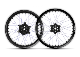 KTM SX 85 / HUSQVARNA TC 85 / GASGAS MC 85 SCRUB DESINGZ EXCEL RIM TAPE SET ZWART/WIT 19/16 INCH