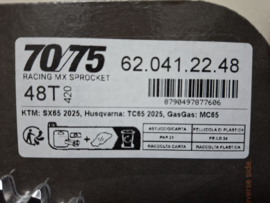 KTM SX 65 / HUSQVARNA TC 65 / GASGAS MC 65 MOTOMASTER ALU ACHTERTANDWIEL ZWART 48 TANDS 2025-2026