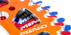 KTM SX 50 / HUSQVARNA TC 50 / GASGAS MC 50 MINO RACING / MOTOMASTER ACHTERTANDWIEL ORANJE  39 TANDS 2014 - 2024