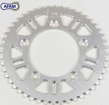 KTM SX 65 / HUSQVARNA TC 65 / GASGAS MC 65 AFAM ACHTERTANDWIEL ALU ZILVER 48 TANDS 1998 -2024 NIEUW