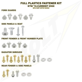 KTM SX 65 / HUSQVARNA TC 65 BOLT MONTAGESET PLASTIC 2016 - 2023