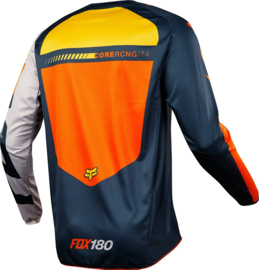 FOX 180 JEUGD SHIRT SAYAK JERSEY ORANJE  MAAT YXL NIEUW